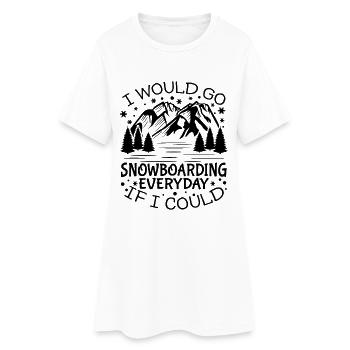 Motivation Snowboard - Robe T-shirt Femme - blanc - Devant