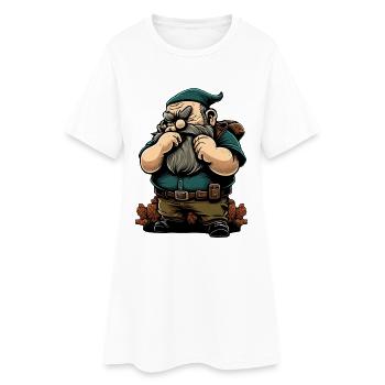 Capricious dwarf - Women’s T-Shirt Dress - white - Front