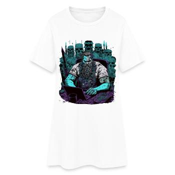 Admin Wiking programmes ordinateurs - Robe T-shirt Femme - blanc - Devant