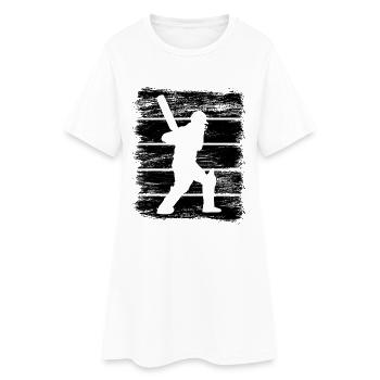 Frappeur de cricket - Robe T-shirt Femme - blanc - Devant