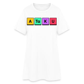 Manga Disant Animation Anime Japonaise Extrême-Orient - Robe T-shirt Femme - blanc - Devant