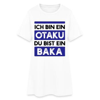 Déclaration japonaise Manga Comic Anime Animation - Robe T-shirt Femme - blanc - Devant