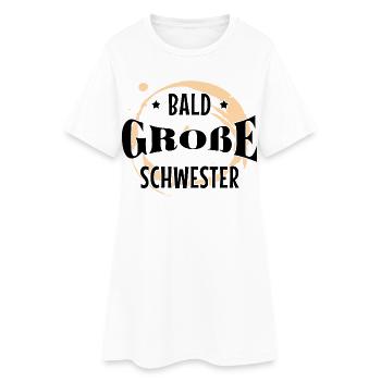 Geschwisterliebe Sis Statement Großer Bruder - Frauen T-Shirt-Kleid - Weiß - Vorne