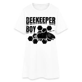 Small beekeeper - Women’s T-Shirt Dress - white - Front
