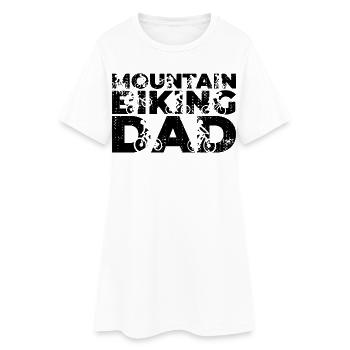 Mountain Biking Dad - Women’s T-Shirt Dress - white - Front