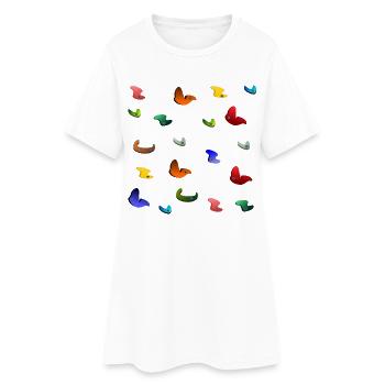 BLOC, BLOC, ESCALADE, ALPINISME, ALPINISME - Robe T-shirt Femme - blanc - Devant