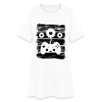 Développeur de jeux - Robe T-shirt Femme - blanc - Devant