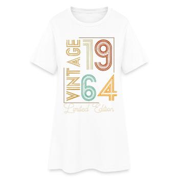 Vintage 1964 Limited Edition Aged to Perfection - Women’s T-Shirt Dress - white - Front