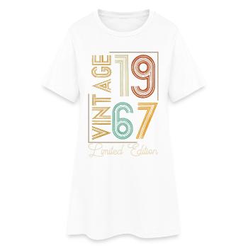 Vintage 1967 Limited Edition Aged to Perfection - Robe T-shirt Femme - blanc - Devant
