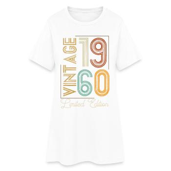 Vintage 1960's Limited Edition Aged to Perfection - Women’s T-Shirt Dress - white - Front