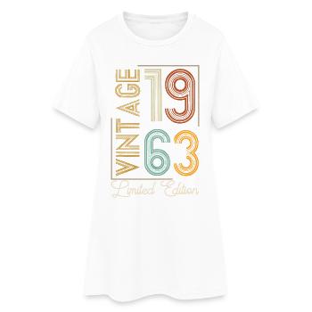 Vintage 1963 Limited Edition Aged to Perfection - Women’s T-Shirt Dress - white - Front