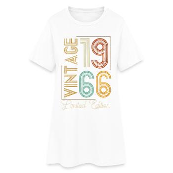 Vintage 1966 Limited Edition Aged to Perfection - Robe T-shirt Femme - blanc - Devant