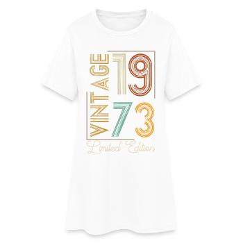 Vintage 1973 Limited Edition Aged to Perfection - Women’s T-Shirt Dress - white - Front