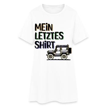 Wanderer Camping Statement Campingplatz Ferien - Frauen T-Shirt-Kleid - Weiß - Vorne