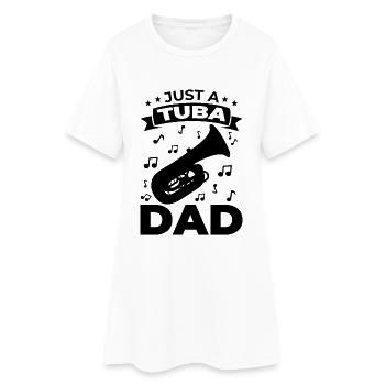 Papa tuba - Robe T-shirt Femme - blanc - Devant