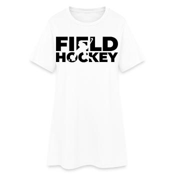 Field hockey - Women’s T-Shirt Dress - white - Front