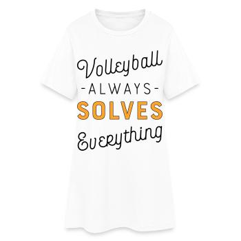 Volley-ball - Robe T-shirt Femme - blanc - Devant