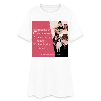 DE FILLE A FEMME - Robe T-shirt Femme - blanc - Devant