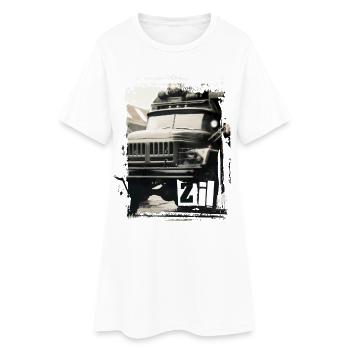 ZIL 131 DDR - Frauen T-Shirt-Kleid - Weiß - Vorne
