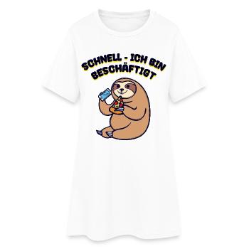 Détendez-vous déclaration drôle je ne me soucie pas déclaration chill - Robe T-shirt Femme - blanc - Devant
