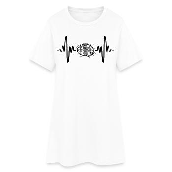 Pizza Sketch - Women’s T-Shirt Dress - white - Front