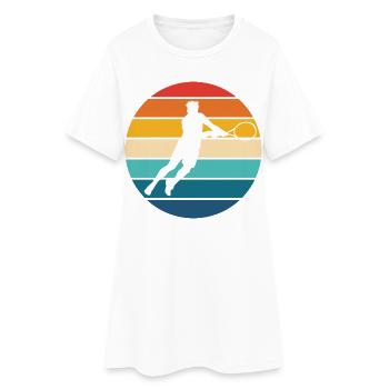 Tennis - Robe T-shirt Femme - blanc - Devant
