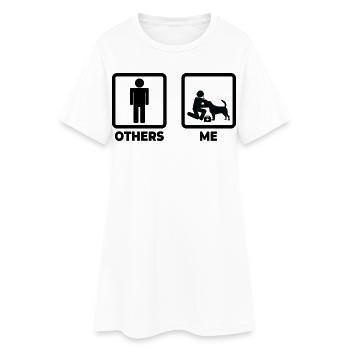 Ich als Tierarzt - Frauen T-Shirt-Kleid - Weiß - Vorne