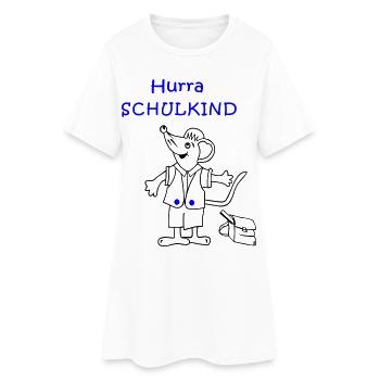 Hourra Inscription à l’école des écoliers - Robe T-shirt Femme - blanc - Devant