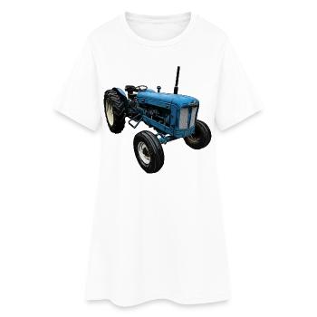 Super Tracteur - Robe T-shirt Femme - blanc - Devant