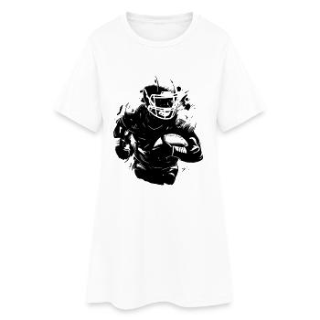 Footballeur - Robe T-shirt Femme - blanc - Devant
