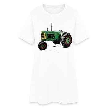 Tracteur Oliver 88 - Robe T-shirt Femme - blanc - Devant