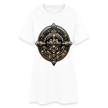 Autocollant de suivi GPS - Robe T-shirt Femme - blanc - Devant