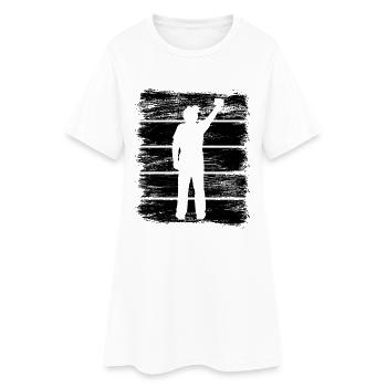 Peintre - Robe T-shirt Femme - blanc - Devant