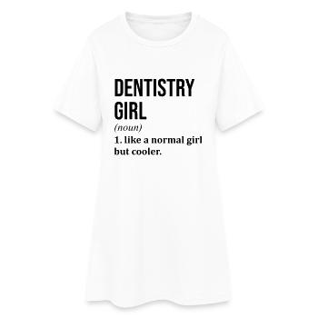 dentiste - Robe T-shirt Femme - blanc - Devant