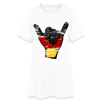 Allemagne Drapeau Surfing Symbole Utilisé - Robe T-shirt Femme - blanc - Devant