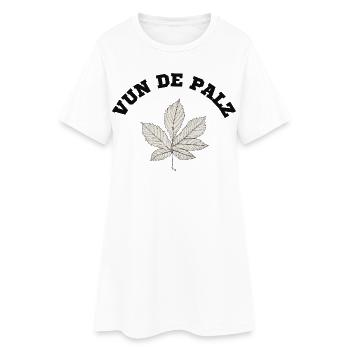 Vun de palz - Women’s T-Shirt Dress - white - Front