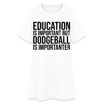 Dodgeball - Women’s T-Shirt Dress - white - Front