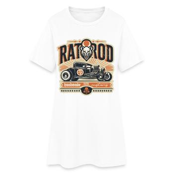 Ratsking Ratlook Shirt – Rustic Custom Style - Women’s T-Shirt Dress - white - Front