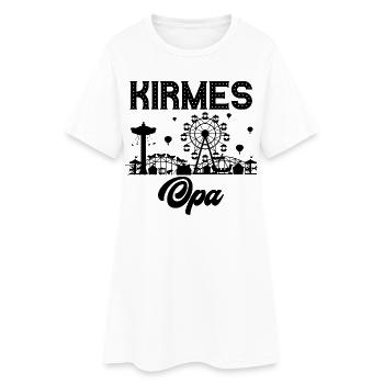 Kirmes Opa Jahrmarkt Rummel Volksfest - Frauen T-Shirt-Kleid - Weiß - Vorne