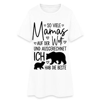So viele Mamas Beste Mama Baby Muttertag Geschenk - Frauen T-Shirt-Kleid - Weiß - Vorne