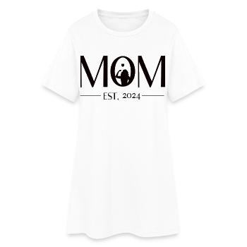 Mom to be - Mama est. 2024. Werdende Mutter - Women’s T-Shirt Dress - white - Front