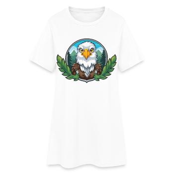 Gardien du pygargue à tête blanche dans la forêt - Robe T-shirt Femme - blanc - Devant