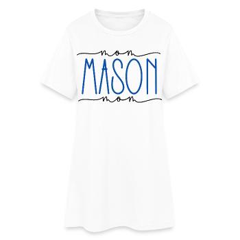 Mason Proud Mom Cute Gift - Women’s T-Shirt Dress - white - Front