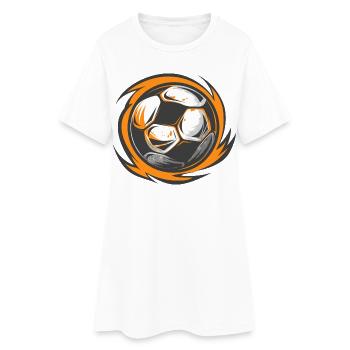 Soccer Illustration - Women’s T-Shirt Dress - white - Front