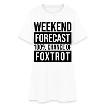 Fox-trot - Robe T-shirt Femme - blanc - Devant