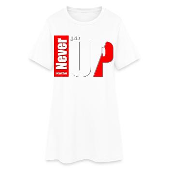 Ne jamais abandonner - Robe T-shirt Femme - blanc - Devant