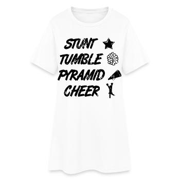 Cheerleading Quote - Women’s T-Shirt Dress - white - Front