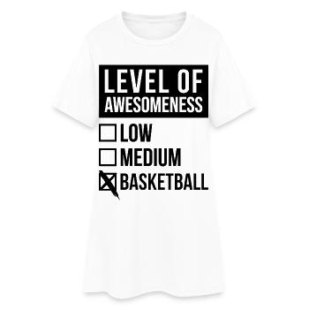 basket-ball - Robe T-shirt Femme - blanc - Devant