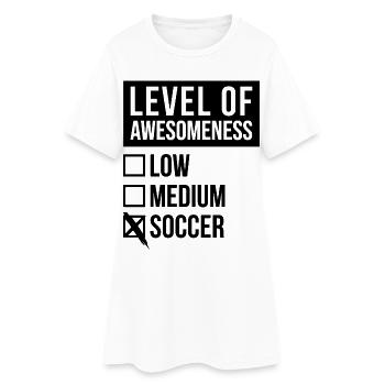 Soccer Soccer Soccer - Robe T-shirt Femme - blanc - Devant