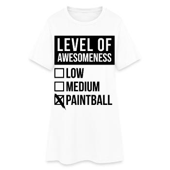 Paintball - Robe T-shirt Femme - blanc - Devant